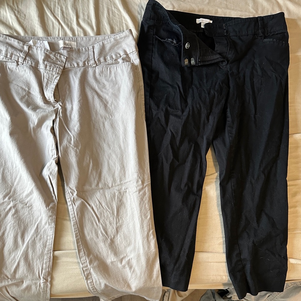 Black and Beige Pants Set